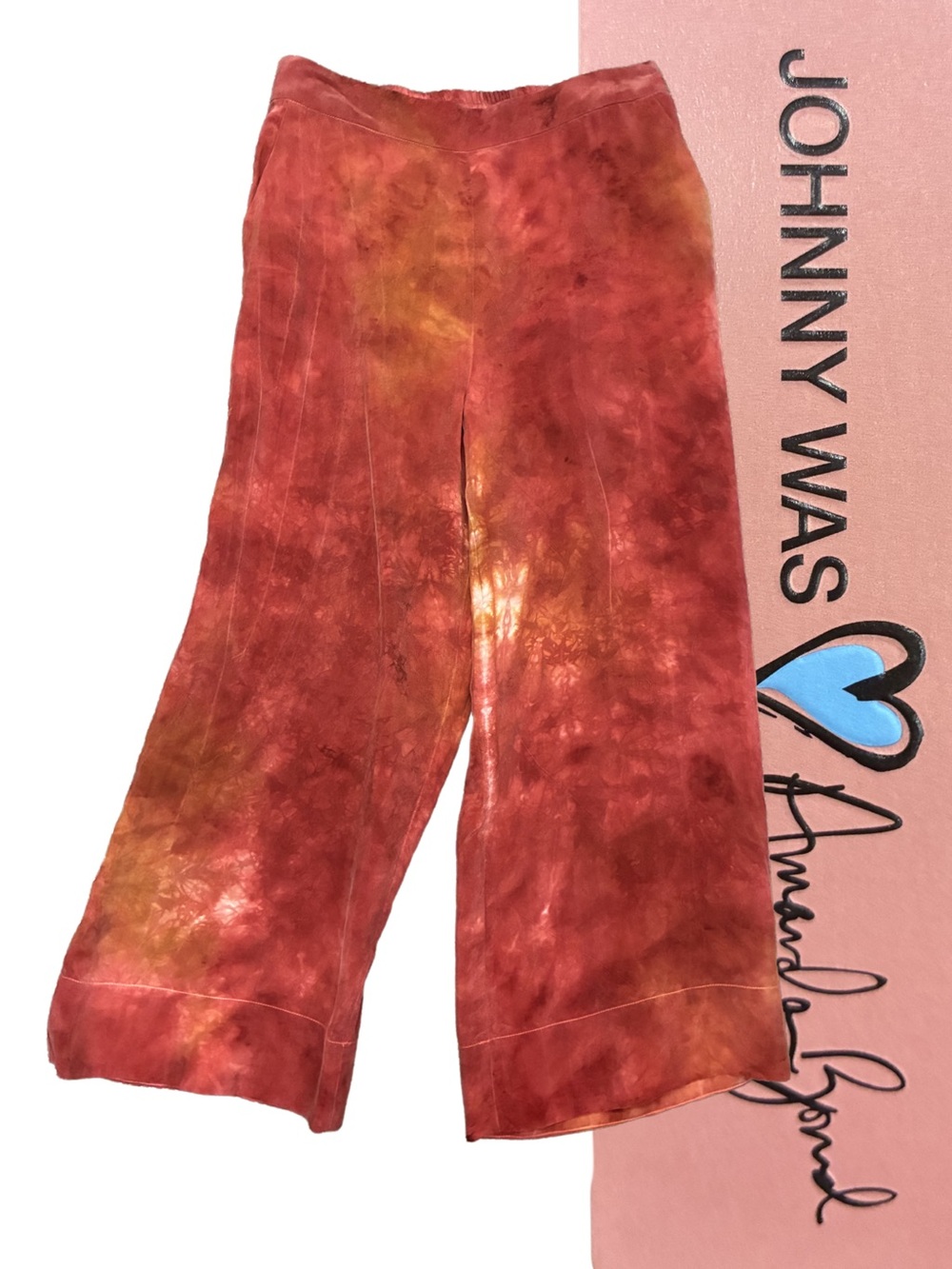 NWT Johnny Was Dyed Pants Rust Medium